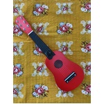 Wooden Children's Guitar - Red - 50 cm