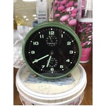 VINTAGE Wehrle Germany Alarm Clock - Green & Black - Running  