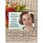 Correct Grammar Or Friends - Funny Fridge Magnet - Retro Humour