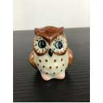 Ceramic Owl Ornament - 4 cm Tall 