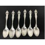 VINTAGE Wiltshire Teaspoons - Silver Plate - Alexis - Lot of 6