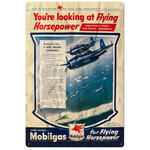 Mobilgas For Flying Horsepower - Retro Tin Sign - 20 x 30 cm