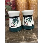 Bendigo Pottery Salt and Pepper Shakers - Gum Leaf