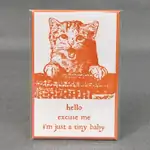 Hello Excuse Me I'm Just A Tiny Baby - Funny Fridge Magnet 