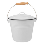 Falcon Enamel Bucket | White with Lid