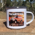 Enamel Camping Mug - Nissan Patrol 1998 - The Wait Is Over