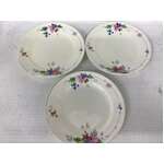 Vintage 1930's Plant Tuscan China Floral Side Plates x 3