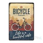 Bicycle Freedom Machine - Tin Sign - Nostalgic Art - 30 x 20 cm