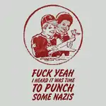 I Heard It Was Time To Punch Some Nazis - Blank Greeting Card 