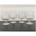 VINTAGE Stemmed Glasses - Lot of 4 - Etched Dot Pattern 