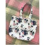 Blue & Pink Floral Tote Bag - Hand Made from Vintage Fabrics