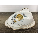 VINTAGE Royal Winton Cheese Butter Dish - Scintilla - Yellow Rose