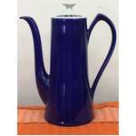 RETRO Burleigh Ware Cordon Blue Blue Coffee Pot Teapot - Made in England