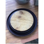 ANTIQUE Wooden Bread Board with Brown Bakelite Base - Farite WA