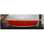 Vintage Pyrex Ovenware - Burnt Orange Pie Dish