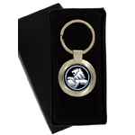 Holden Lion Black & Silver Metal Keyring Keychain