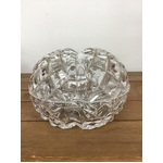 VINTAGE Crystal Lidded Trinket Dish 