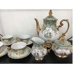 VINTAGE Wunsiedel Bavarian Coffee Set - 11 Piece - Victorian Couple