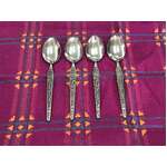 MCM Antigua Grand Prix Stainless Steel Dessert Spoons x 4 - Korea 