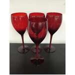 Artland Midnight Rouge Water Goblets - Set of 4