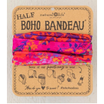 Half Boho Bandeau - Pink Ombre Border