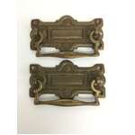 VINTAGE Brass Drawer Pulls x 2 