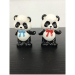 VINTAGE Panda w Bowtie Salt & Pepper Shakers - Japan 