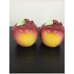 VINTAGE Apple Salt & Pepper Shakers - Japan - Large 