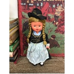 VINTAGE Wind Up German Doll - Working - 18 cm Tall