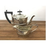 ANTIQUE Silver Plate Batchelors Teapot & Jug - JBC & S Ltd - Hard Soldered