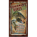 Fisherman's Rules Wall Bottle Opener