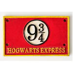 Hogwarts Express 9 3/4 Sign - Cast Iron - 12 x 19.5 cm