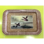 VINTAGE Tin Tray - Ducks - Rectangular 