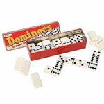 Schylling Dominoes In A Tin - 28 Double Six Tiles