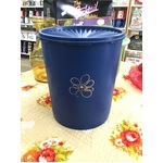 RETRO Tupperware Canister - Blue w Fan Lid  - 805-17