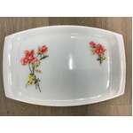 VINTAGE JAJ Pyrex - Peach Rose Serving Platter - Large