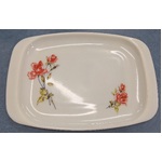 VINTAGE JAJ Pyrex - Rose - Serving Platter - Large