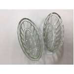 VINTAGE Glass Jelly Aspic Mould x 2 - Kitchenalia - Small Size - Yacht Motif 