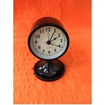 Retro Style Pedestal Alarm Clock - Black