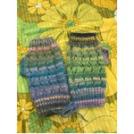 Hand Knitted Fingerless Gloves - Australian Wool - Mixed Colours