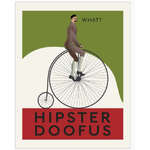 Hipster Doofus - Blank Greeting Card