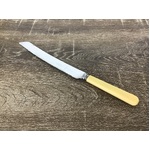 VINTAGE Faux Bone Handle Pinder Bros Bread Knife - Serrated Blade 