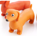 Stretch Dog Dachshund Sensory Toy -  Medium Brown