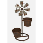 Twin Pot Windmill Stand - Storage Decor Planter