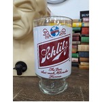 VINTAGE Schlitz Beer Glass - Large Footed 32oz