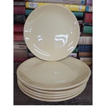 VINTAGE Johnson Australia Yellow Side Plates - Set of 6