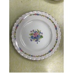 VINTAGE J&G Meakin Sol Round Plate - 22 cm Diameter - Pink & Blue Floral 