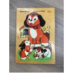 RETRO Fisher Price Dog & Puppies Board Puzzle - 511