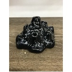 VINTAGE Ceramic Flower Frog - Black Rock - Made in England 