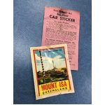 VINTAGE Souvenir Car Sticker Decal - Mt Isa QLD